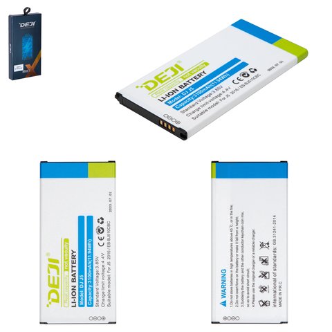 Battery Deji EB BJ510CBC compatible with Samsung J510 Galaxy J5 2016 , Li ion, 3.85 V, 3100 mAh