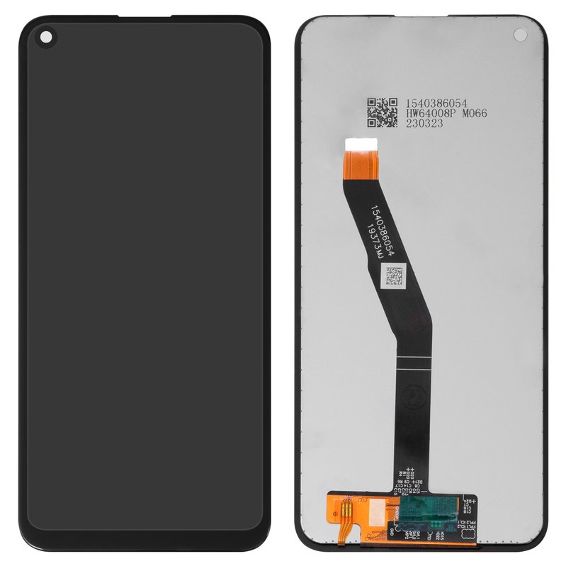 LCD compatible with Huawei P40 Lite E, Y7p, (black, without frame