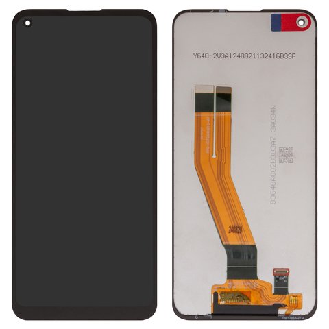 LCD compatible with Samsung A115 Galaxy A11, M115 Galaxy M11, black, without frame, Box  