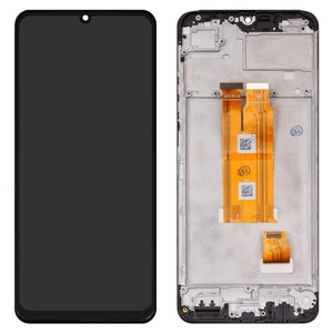 LCD compatible with Realme Note 60X, black, with frame, High Copy, RMX3938 