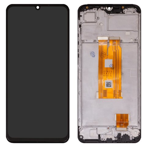 LCD compatible with Realme C63 4G, black, with frame, High Copy 