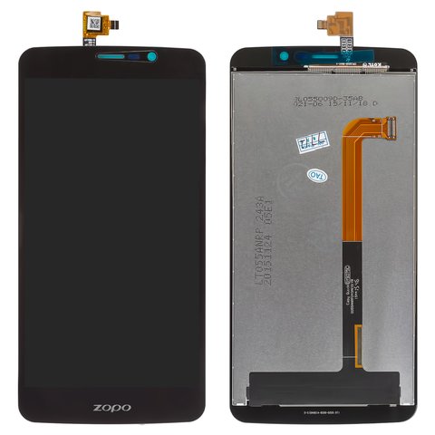 Pantalla LCD puede usarse con Zopo ZP952 Speed 7 Plus, negro, sin marco