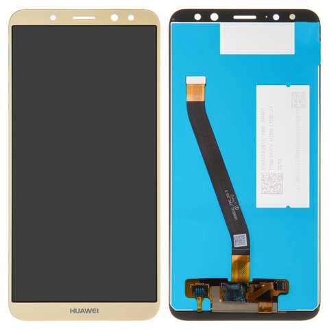Pantalla LCD puede usarse con Huawei Mate 10 Lite, dorado, sin marco, Original PRC , RNE L01 RNE L21