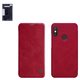 Funda Nillkin Qin leather case puede usarse con Xiaomi Mi A2 Lite, Redmi 6 Pro, rojo, libro, plástico, cuero PU, #6902048161214