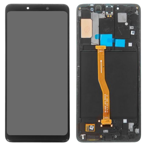 Pantalla LCD puede usarse con Samsung A920F DS Galaxy A9 2018 , negro, con marco, Original PRC , original glass