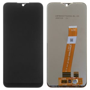 Pantalla LCD puede usarse con Samsung A015 Galaxy A01, A015F Galaxy A01, negro, sin marco, original vidrio reemplazado , con conector angosto