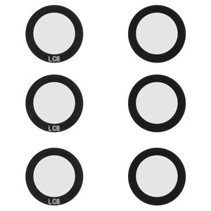 Vidrio de cámara puede usarse con Samsung M135 Galaxy M13, negro, sin marco, juego de 3 uds.