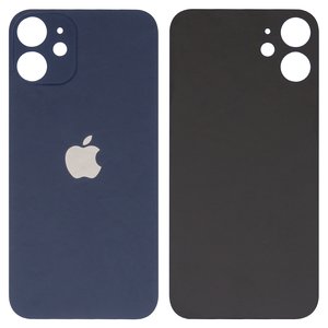 Panel trasero de carcasa puede usarse con iPhone 12 mini, azul, big hole