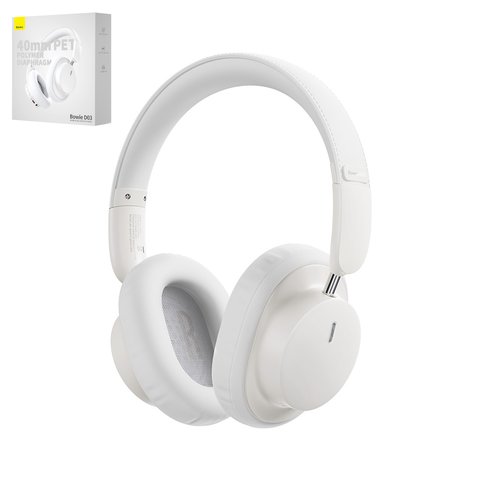 Auriculares Baseus Bowie D03, blanco, inalámbrica, bluetooth 5.3, #NGTD030102