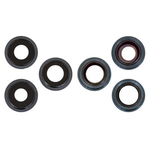 Vidrio de cámara puede usarse con iPhone 12 Pro Max, azul, con marcos, juego de 3 uds.