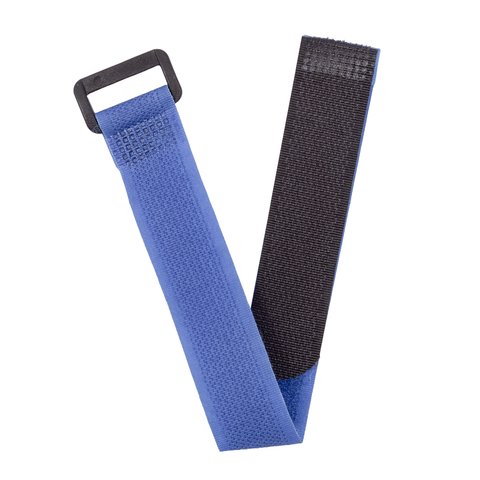 Cinta de velcro para cable, azul, 20 mm, 30 cm, cinta velcro