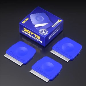 Raspador para adhesivo Mechanic 003, con cuchilla, 3 uds