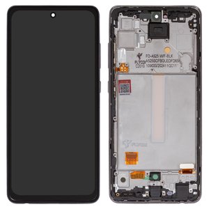 Pantalla LCD puede usarse con Samsung A525 Galaxy A52, A526 Galaxy A52 5G, negro, con marco, FLYCDI, OLED 6,42" 