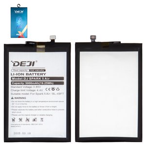 Batería Deji BL 49FT puede usarse con Tecno Pop 4 Pro BC3 , Pop 5 Lite, Pop 5 LTE, Spark 5 KD7S , Spark 7 Go KF6m , Spark Go 2022 , Li ion, 3.85 V, 5000 mAh