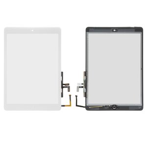 Сенсорний екран для iPad Air iPad 5 , з кнопкою HOME, білий, зі шлейфом, #A1822 A1823