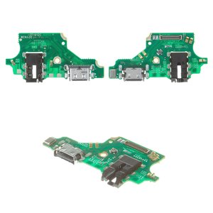 Шлейф для Huawei P20 Lite, коннектора зарядки, с микрофоном, Сopy, плата зарядки