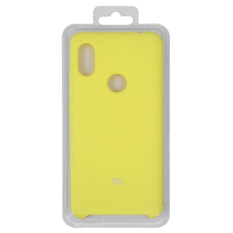 Чехол для Xiaomi Redmi Note 6 Pro, желтый, Original Soft Case, силикон, lemonade 65 , M1806E7TG, M1806E7TH, M1806E7TI