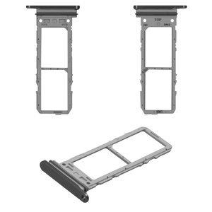 Держатель SIM карты для Samsung N980F Galaxy Note 20, черный, dual SIM