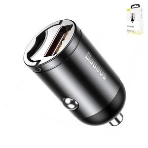 Автомобільний зарядний пристрій Baseus Tiny Star, чорне, Quick Charge, 30 Вт, 5 А, 12 24 B, #VCHX A0G