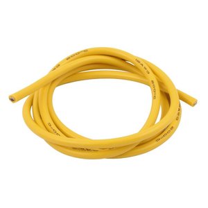 Провод в силиконовой изоляции 12AWG, 3,5 мм², 1 м, желтый, UL3135