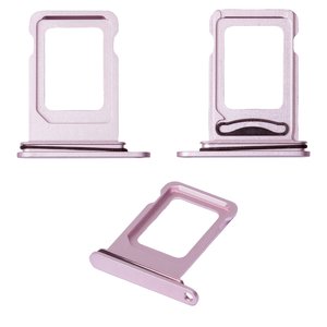 Тримач SIM карти для iPhone 15, iPhone 15 Plus, рожевий, dual sim