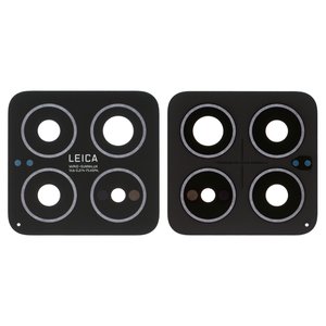 Стекло камеры для Xiaomi 14, 14 Pro, черное, без рамки