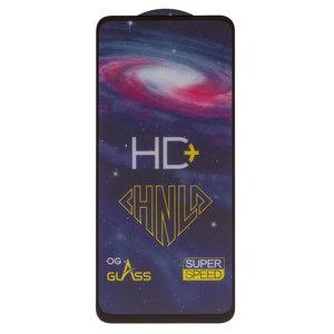 Защитное стекло All Spares для Motorola Moto G32, Moto G73 XT2237, 0,33 мм 9H, совместимо с чехлом, Full Glue, черный, HD+