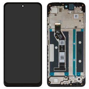 Дисплей для Motorola Moto E15, Moto G05, Moto G15, черный, с рамкой, High Copy, 1540485091