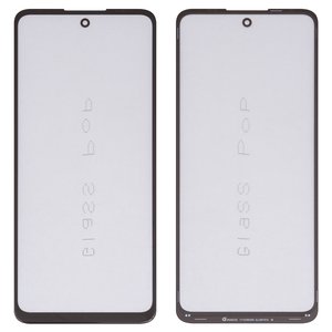 Скло корпуса G+OCA PRO для Motorola Moto G40 Fusion, Moto G60, Moto G60s, з ОСА плівкою, чорне