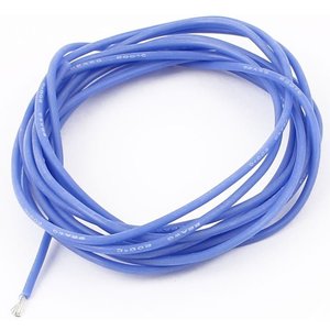 Провод в силиконовой изоляции 22AWG, 0,33 мм², 1 м, синий