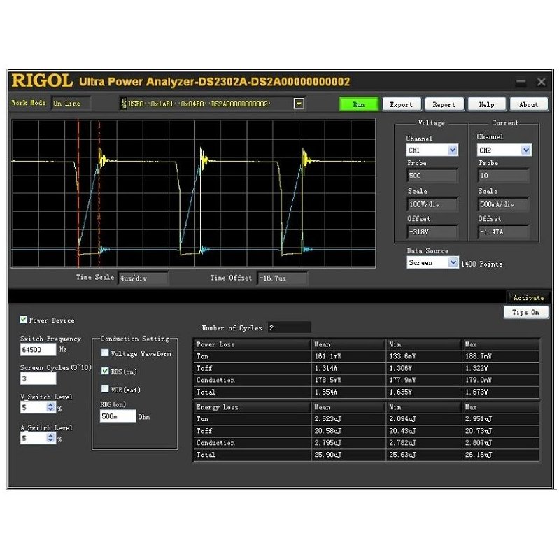 Power Analysis Software RIGOL UPA-DS Picture 1