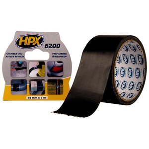Лента армированная односторонняя HPX 6200, 50 мм, 10 м, черная Лента армированная односторонняя HPX 6200, 50 мм, 10 м, черная