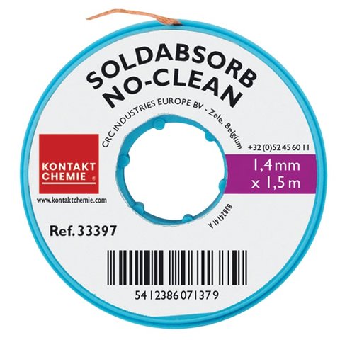 Стрічка для випаювання Kontakt Chemie SOLDABSORB, Ш  1,4 мм, Д  1,5 м