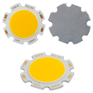 COB LED Chip 3 W (warm white, 250 lm, 28 mm, 300 mA, 9-12 V) COB LED Chip 3 W (warm white, 250 lm, 28 mm, 300 mA, 9-12 V)